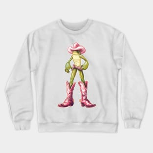 cowboy frog Crewneck Sweatshirt